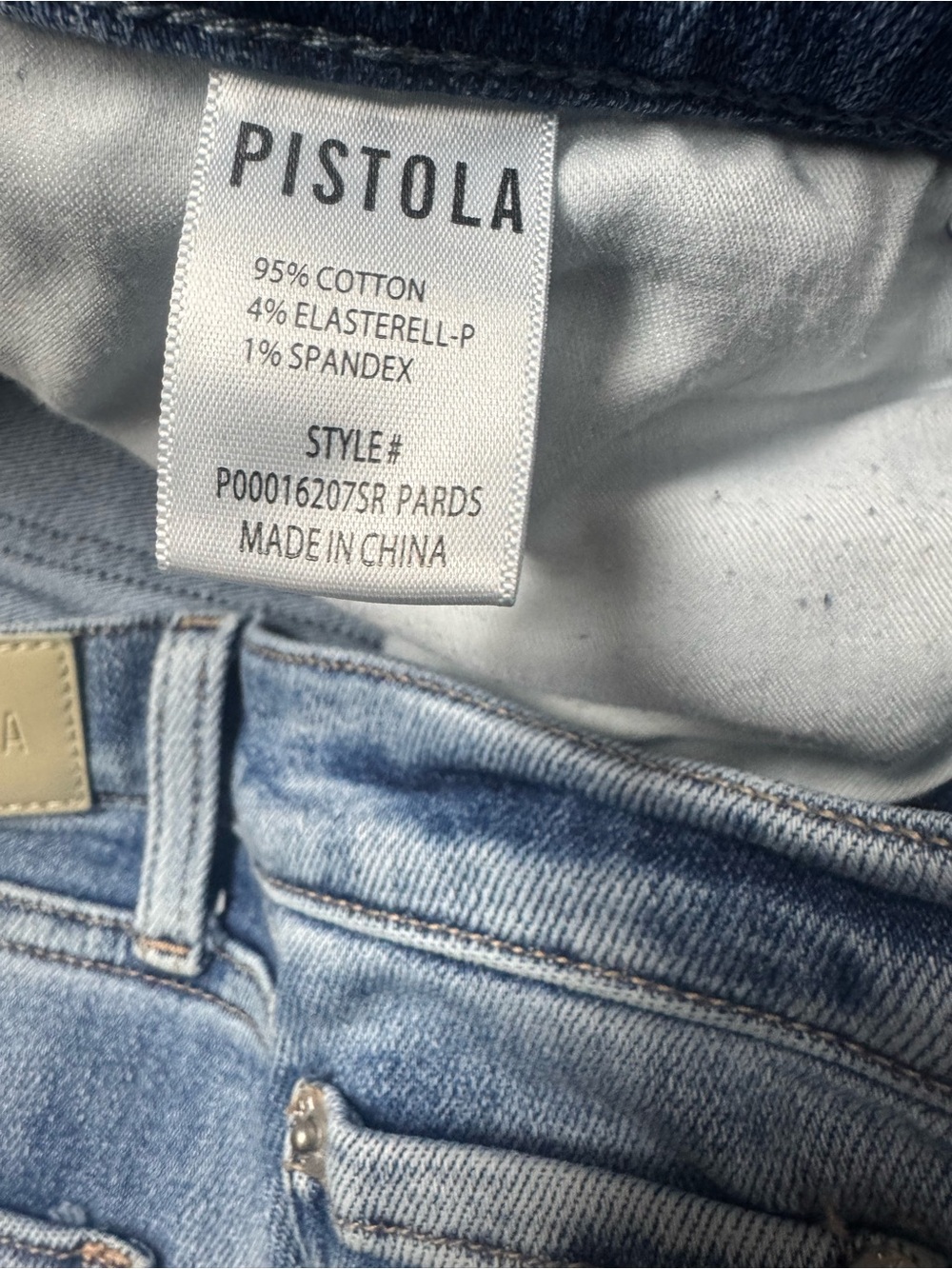 Pistola High Rise Slim Straight Ankle Jeans Medium Wash Stretch 30 - Picture 7 of 10